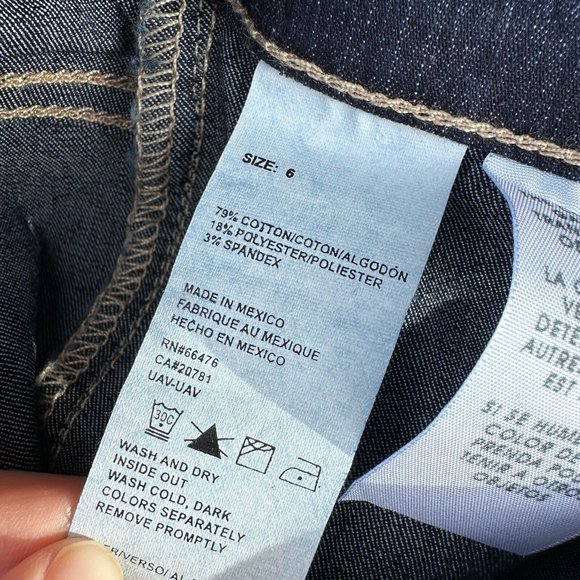 Vintage Tommy Hilfiger Y2K Wide Hipster Bootcut Jeans Snap Women’s Size 6 - Picture 7 of 8